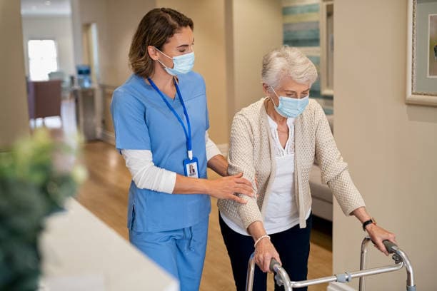 Caregiver and elderly